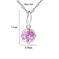 Necklace Gaurosa Woman Fantasy in Silver Zirconia SN0050 - SN0050